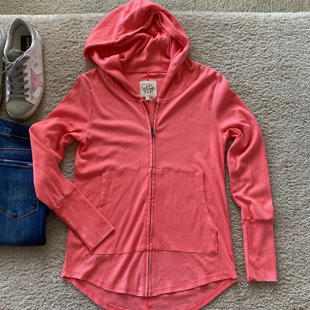 Chaser Coral Color Hooded Jacket - Picture 2 of 8